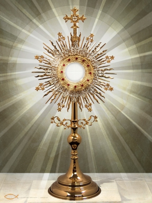 Picture of a Monstrance for adoration.